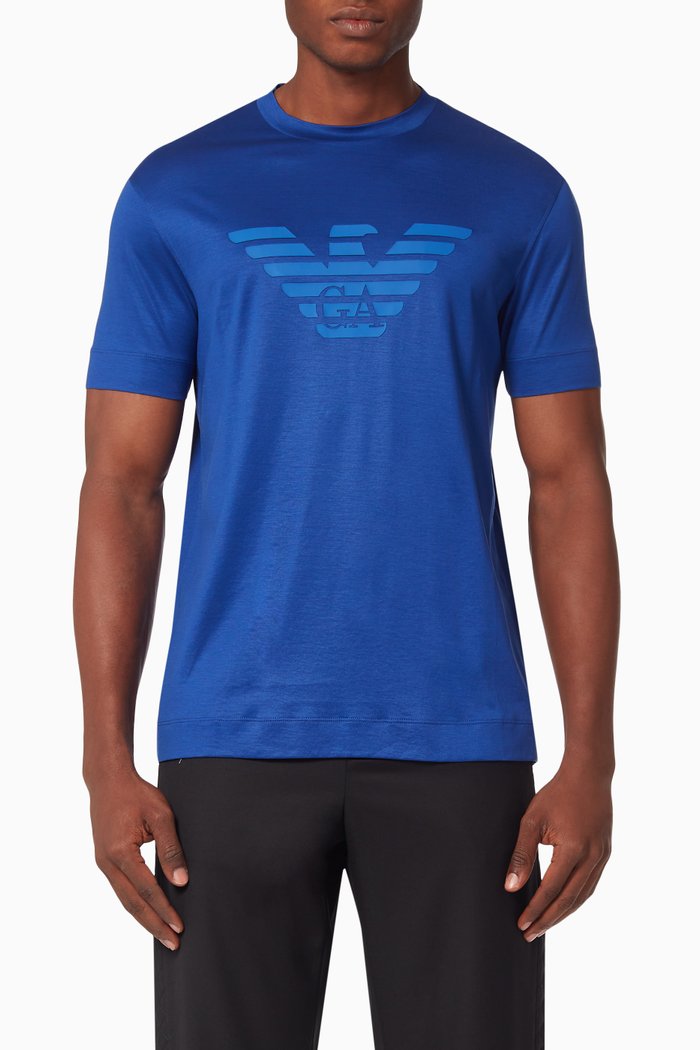 EA Eagle Jersey T-Shirt, Blue