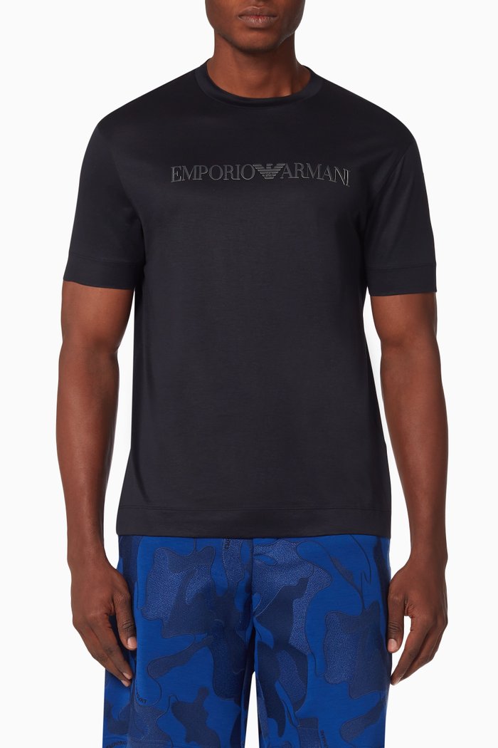 

EA Eagle Jersey T-Shirt, Blue