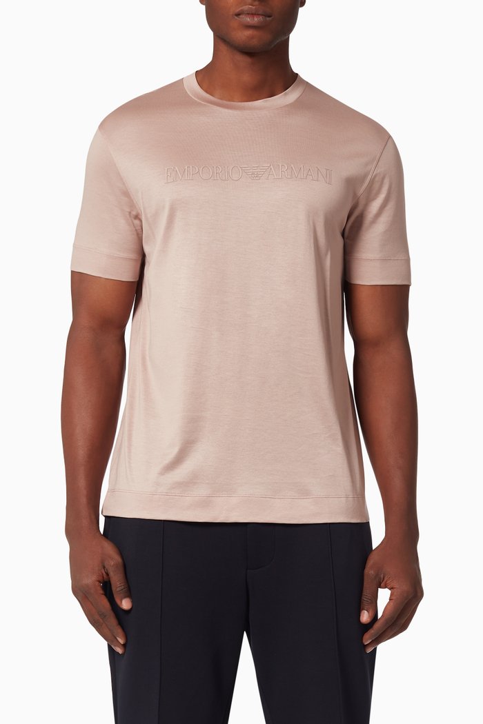 

EA Eagle Jersey T-Shirt, Pink