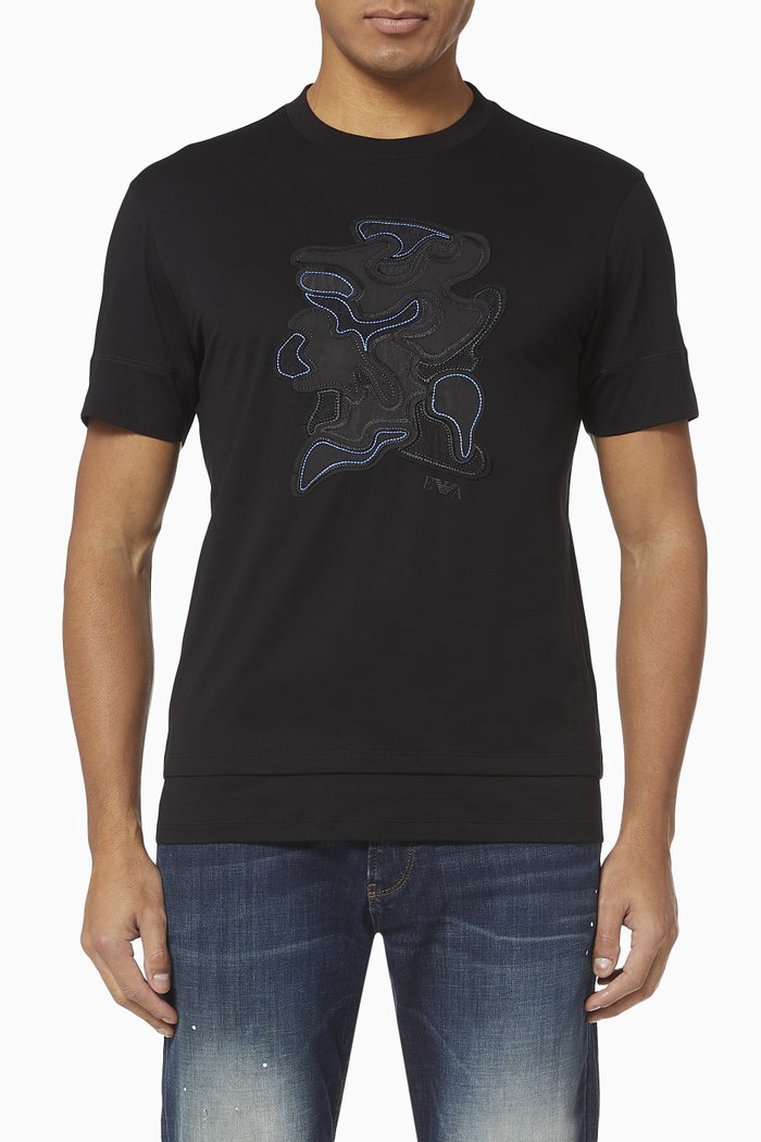 

EA Camo Patch Jersey T-Shirt, Black