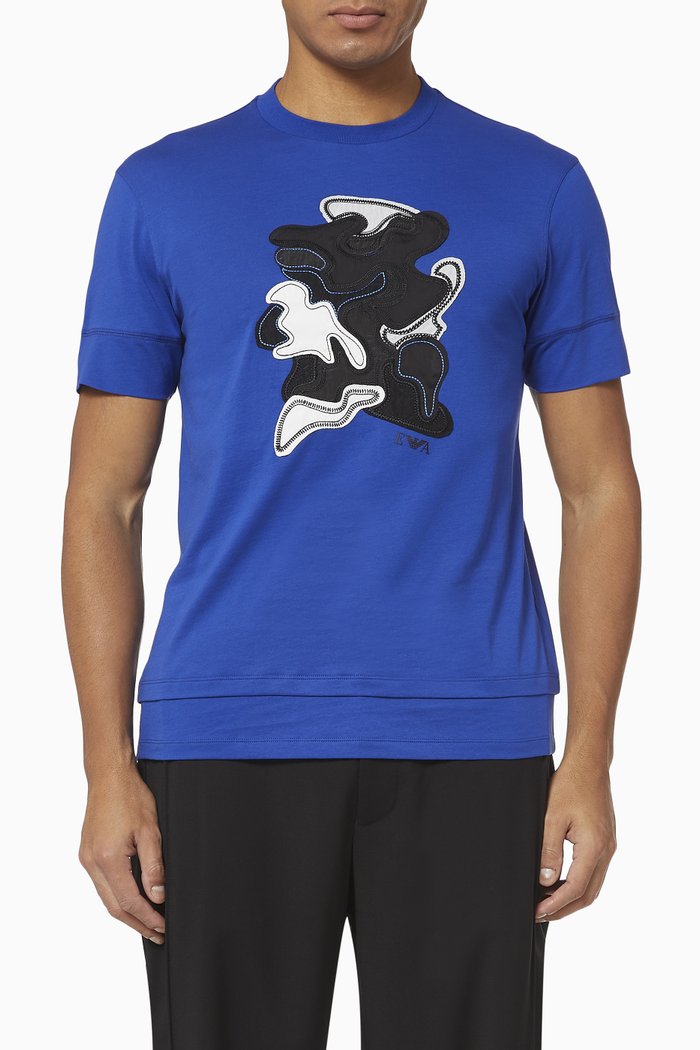 

EA Camo Patch Jersey T-Shirt, Blue