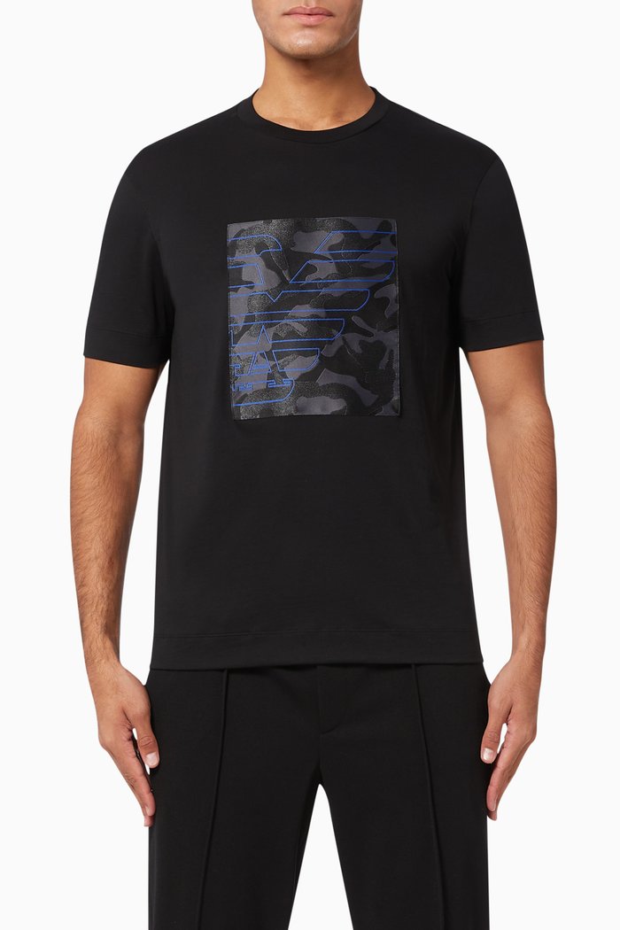 

EA Eagle Camo Jersey T-Shirt, Black