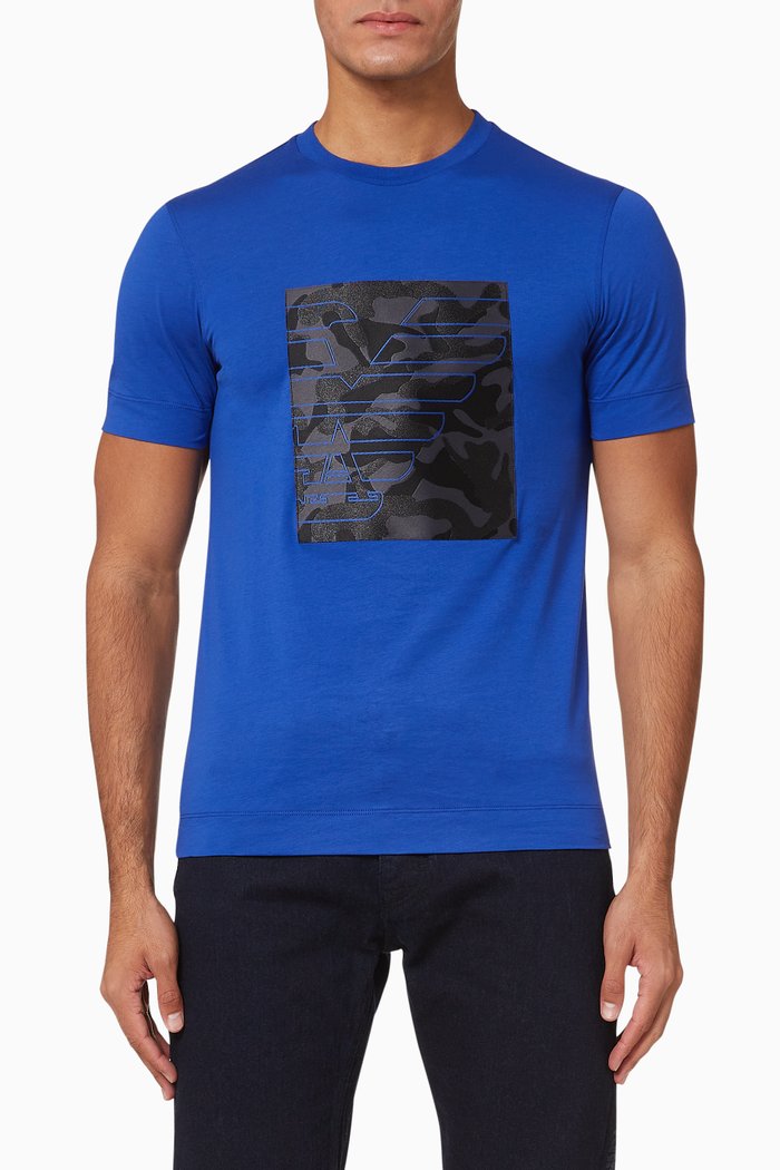 

EA Eagle Camo Jersey T-Shirt, Blue