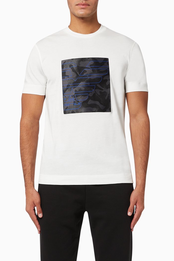 

EA Eagle Camo Jersey T-Shirt, White