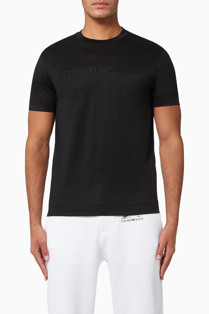 

EA Text Jersey T-Shirt, Black