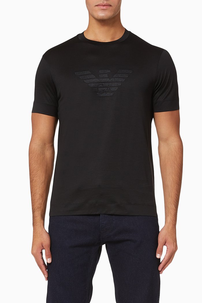 

EA Text Jersey T-Shirt, Black