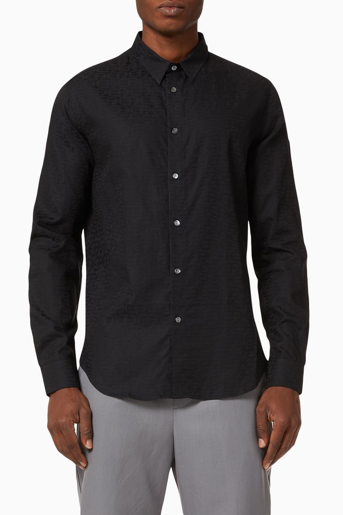 

EA Reacreate Capsule Jacquard Shirt, Black