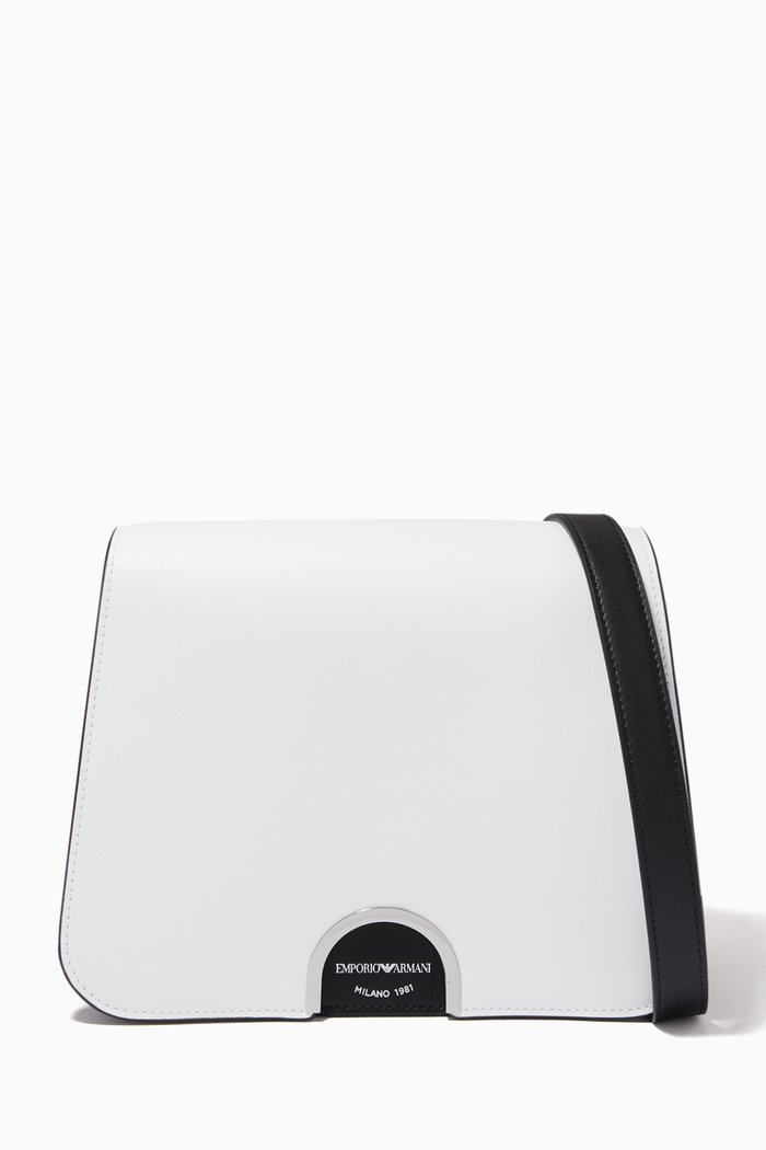 

Lisa Crossbody Bag in Smooth Leather, White