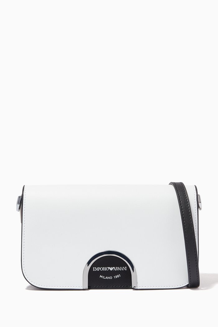 

Lisa Mini Crossbody Bag in Leather, White