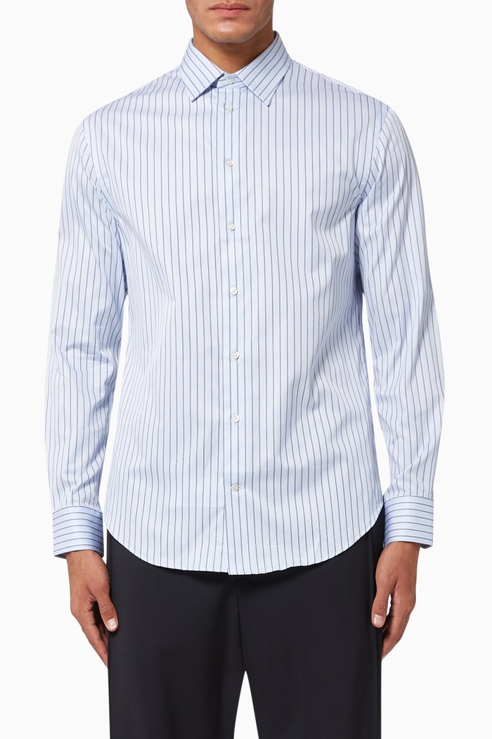Classic Collection Cotton Shirt, Blue