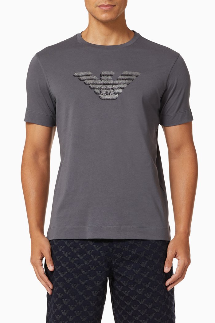 

EA 3D Eagle Jersey T-Shirt, Grey