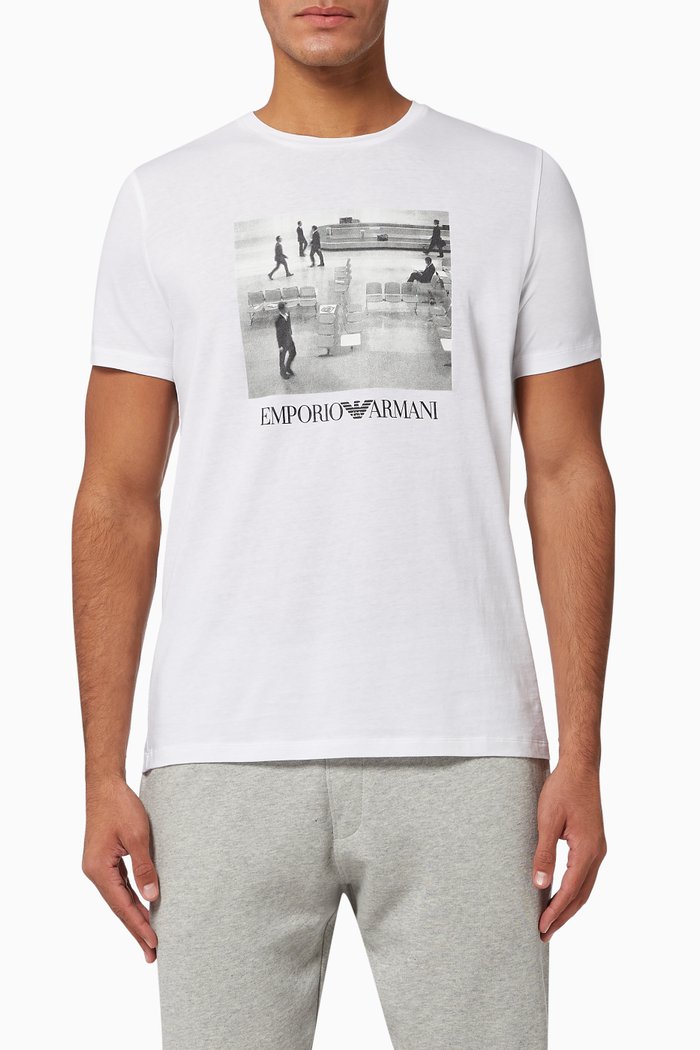 

EA Photographic Print Jersey T-Shirt, Neutral