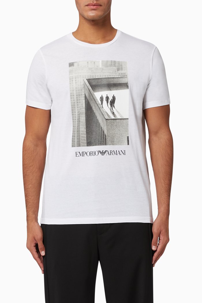 

EA Photographic Print Jersey T-Shirt, White