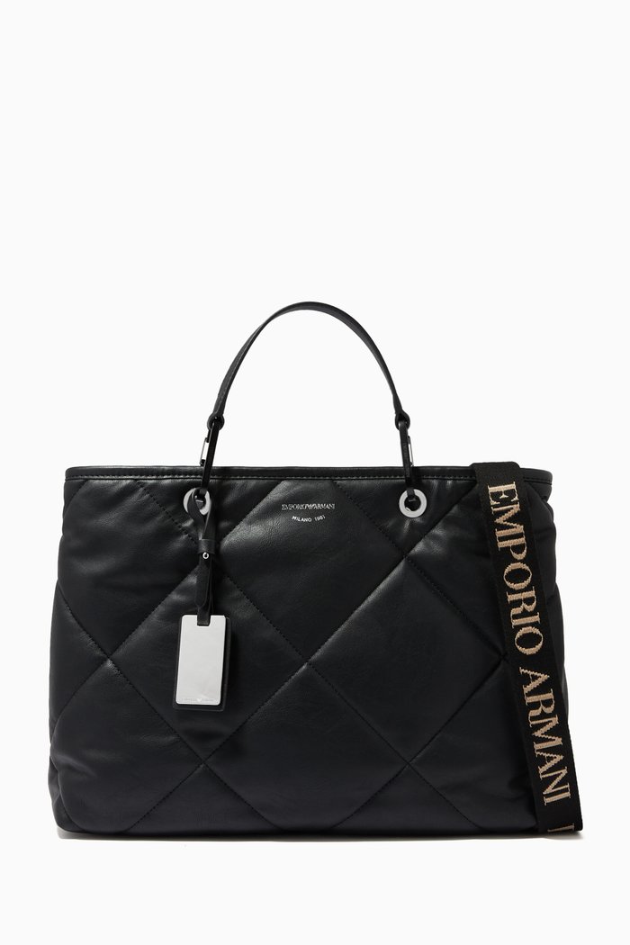 

MyEA Medium Tote Bag in Eco Leather, Black