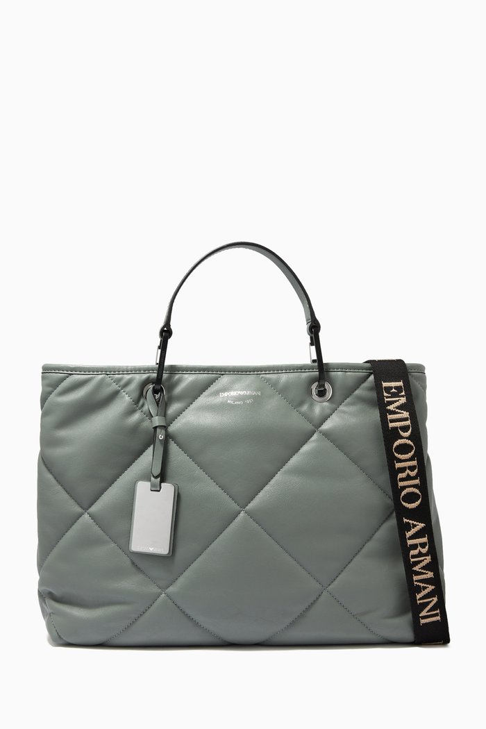 

MyEA Medium Tote Bag in Eco Leather, Grey