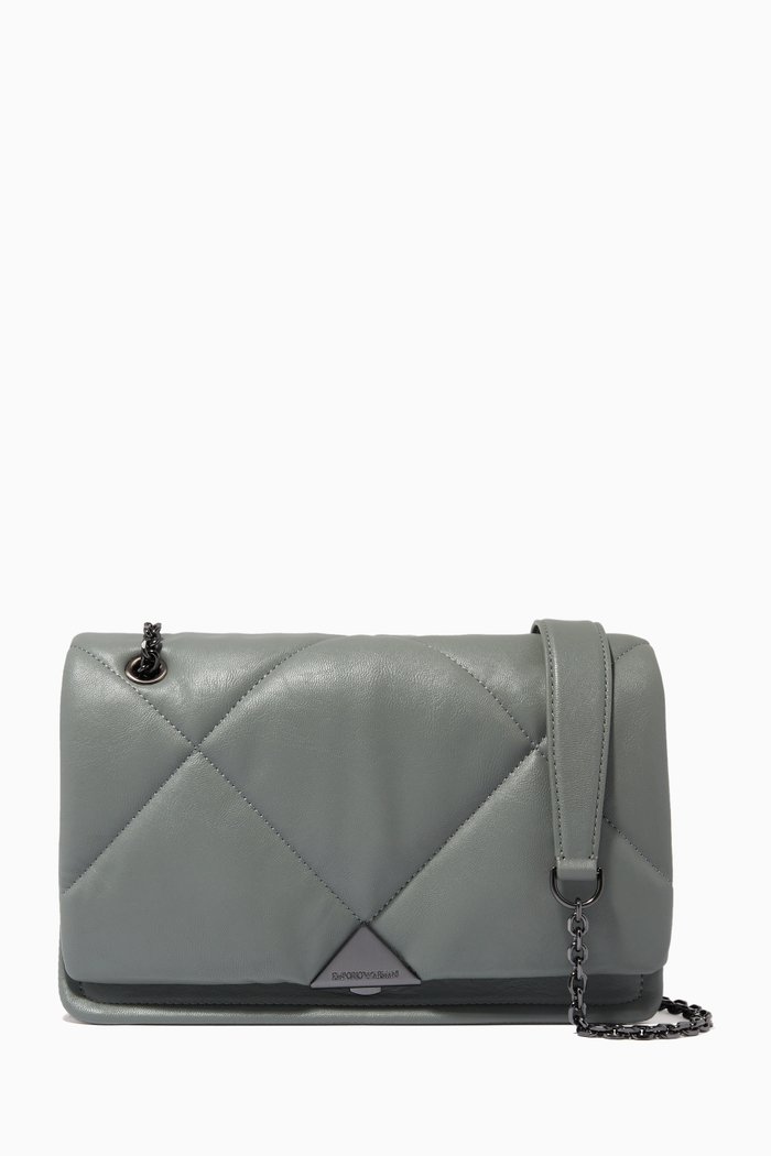 

Noelle Crossbody Bag in Eco Leather, Grey