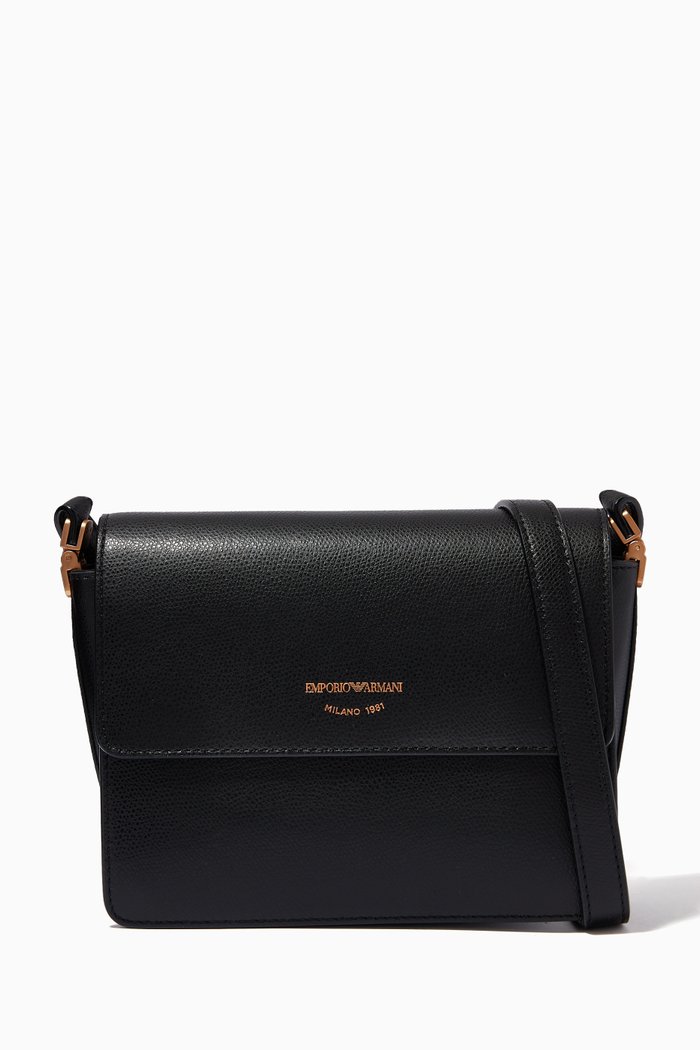 

Becky Small Crossbody Bag in Regenerated Leather, Black