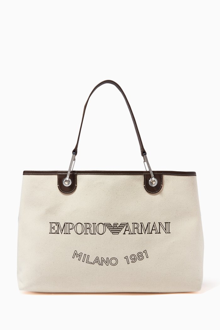 

MY Ea XL Tote Bag in Canvas, Neutral