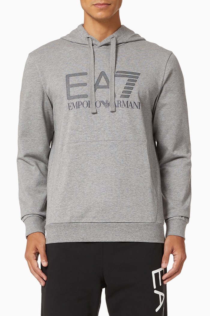 

EA7 Macro Logo Jersey Sweatshirt, Grey