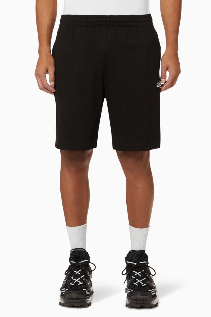 

EA7 Core Identity Jersey Shorts, Black