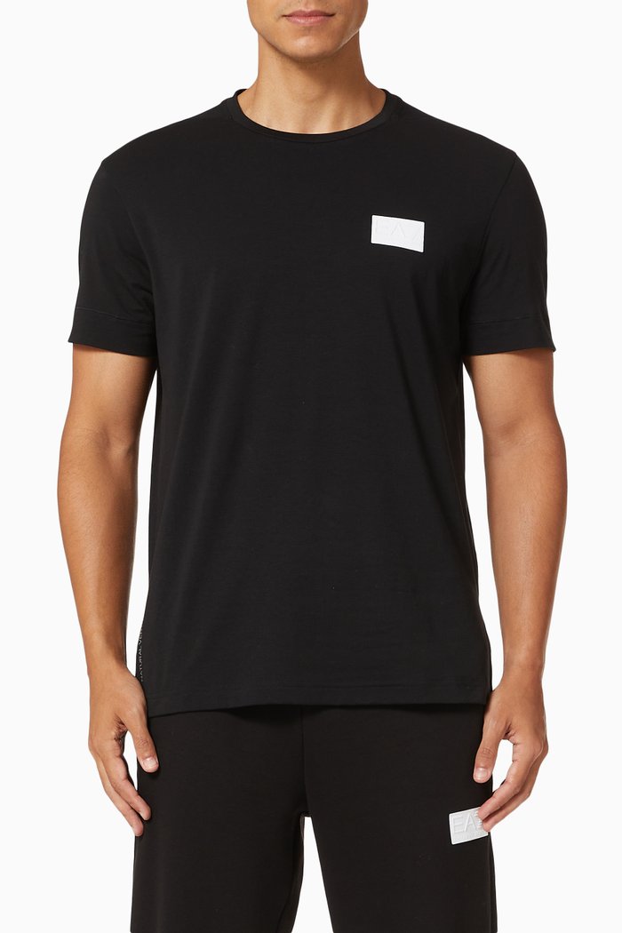 

EA7 Natural Ventus 7 Jersey T-shirt, Black