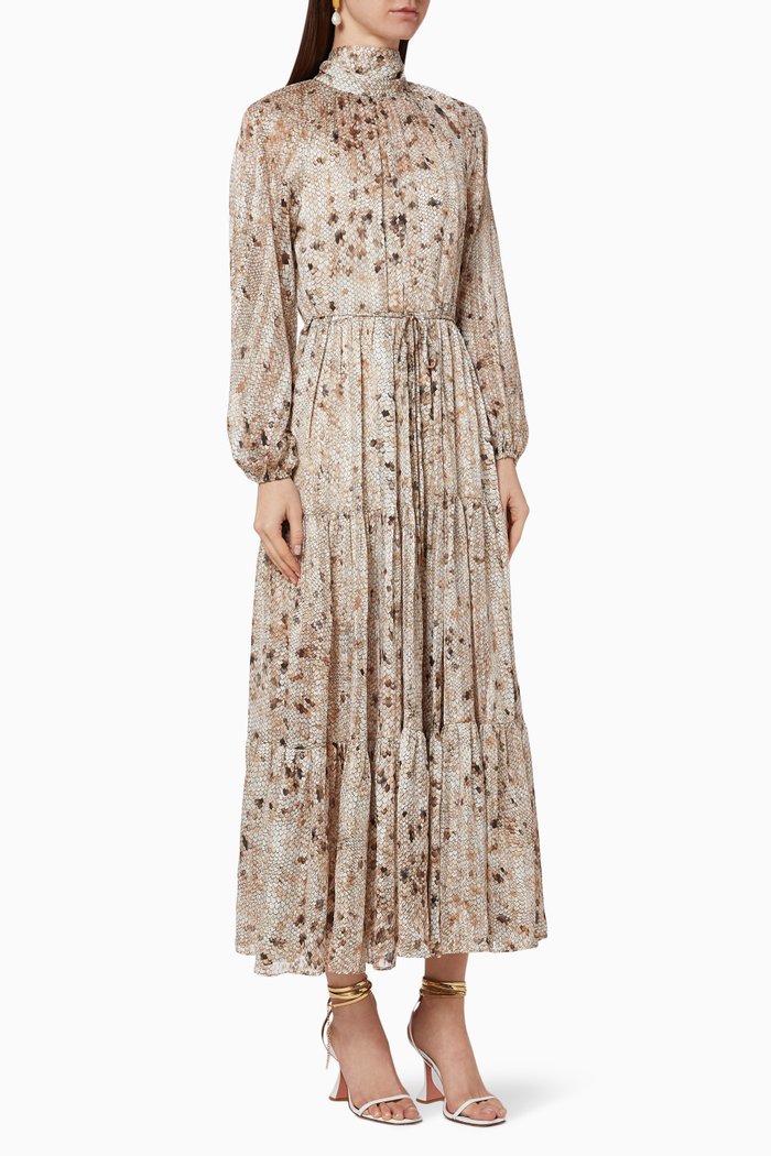 

Ceylon Chiffon Dress, Neutral