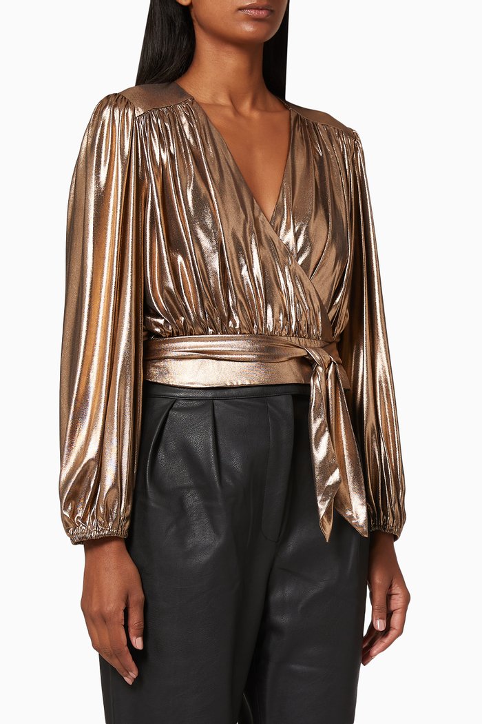 

Lia Metallic Top