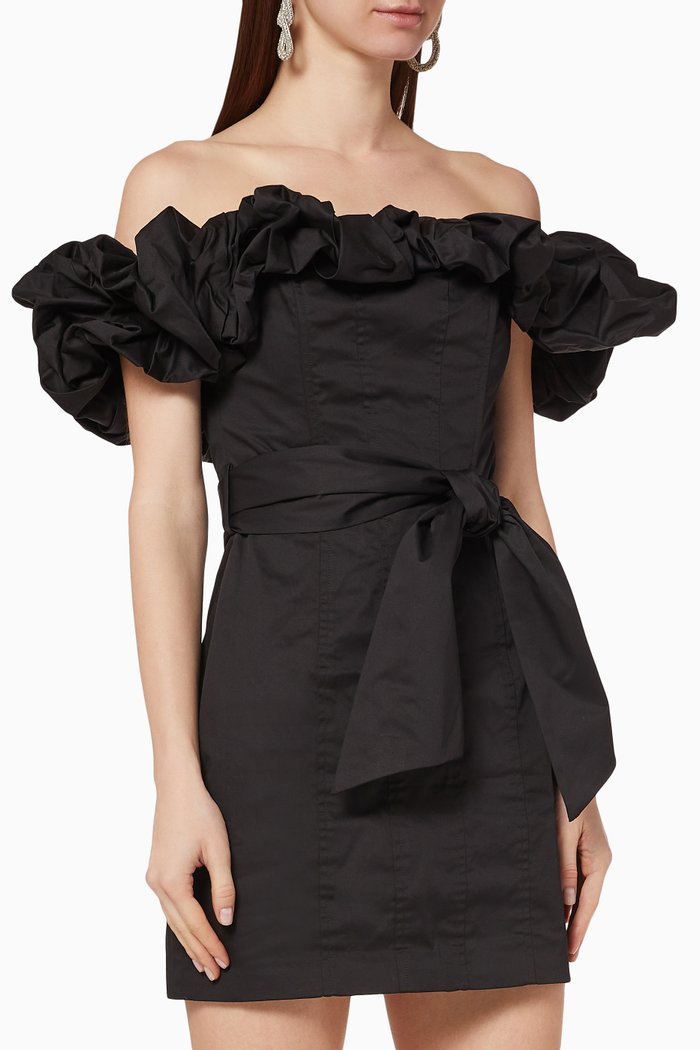 

Addison Off-the-Shoulder Dress, Black