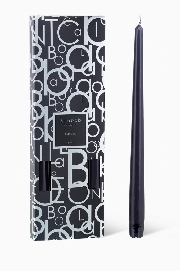 

Candela Candlesticks Black, Set of 4, Colourless