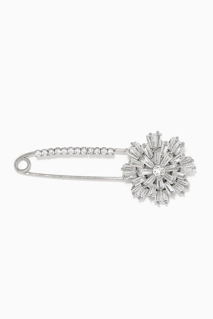 

Blossom Brooch Scarf Pin, Silver