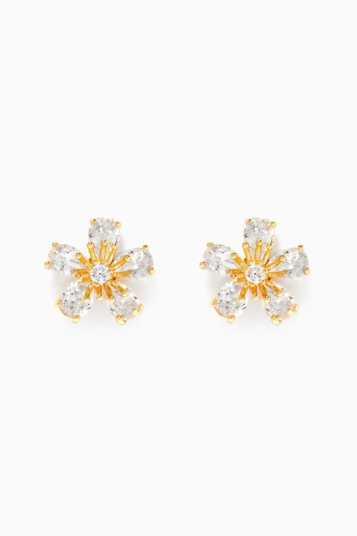 

Vinca Stud Earrings, Gold