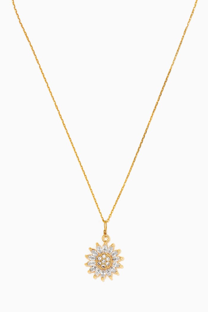 

Sunflower Pendant Necklace, Gold