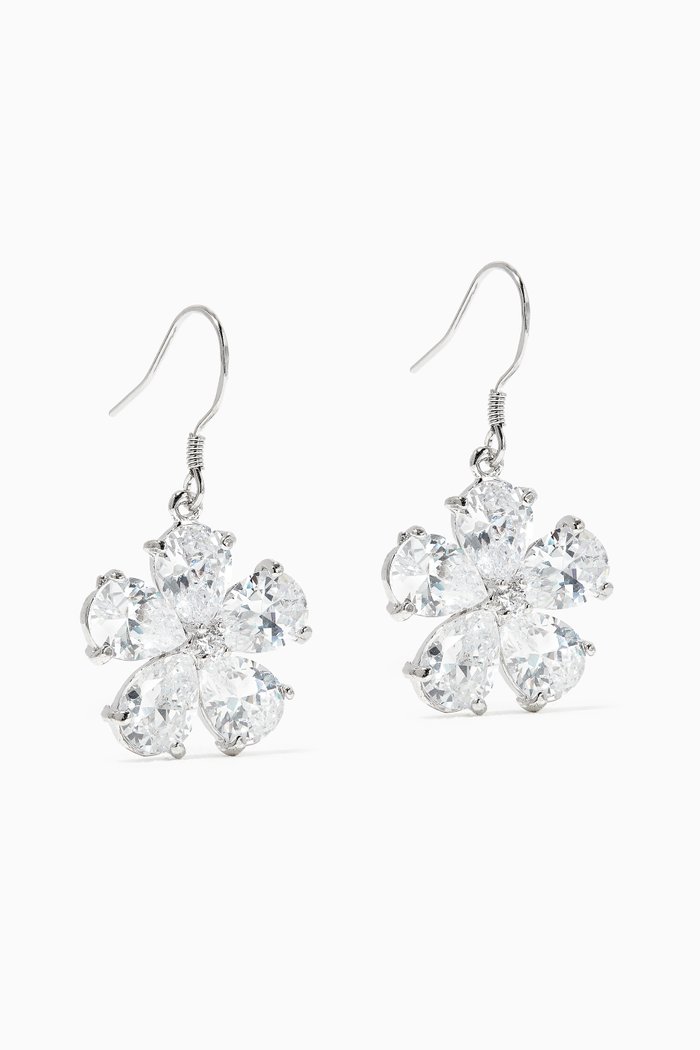 

Primrose Dangle Earrings, Silver
