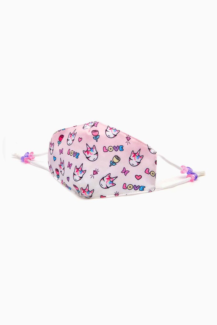 

Miss Gwen Printed Face Mask, Pink