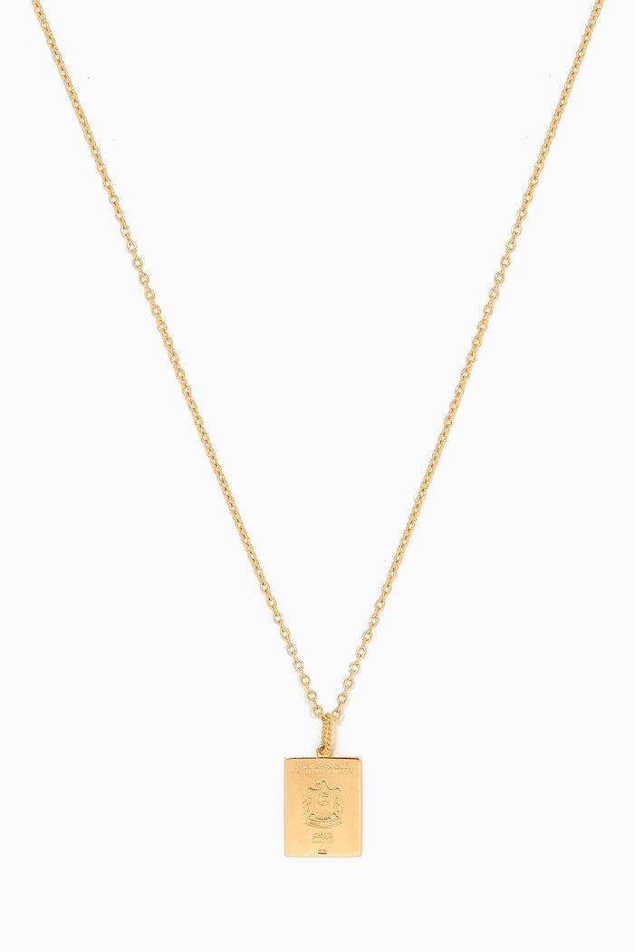 

UAE Passport Necklace in 18kt Yellow Gold