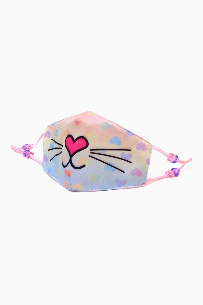 

Miss Bella Kitty Ombre Heart Face Mask, Pink