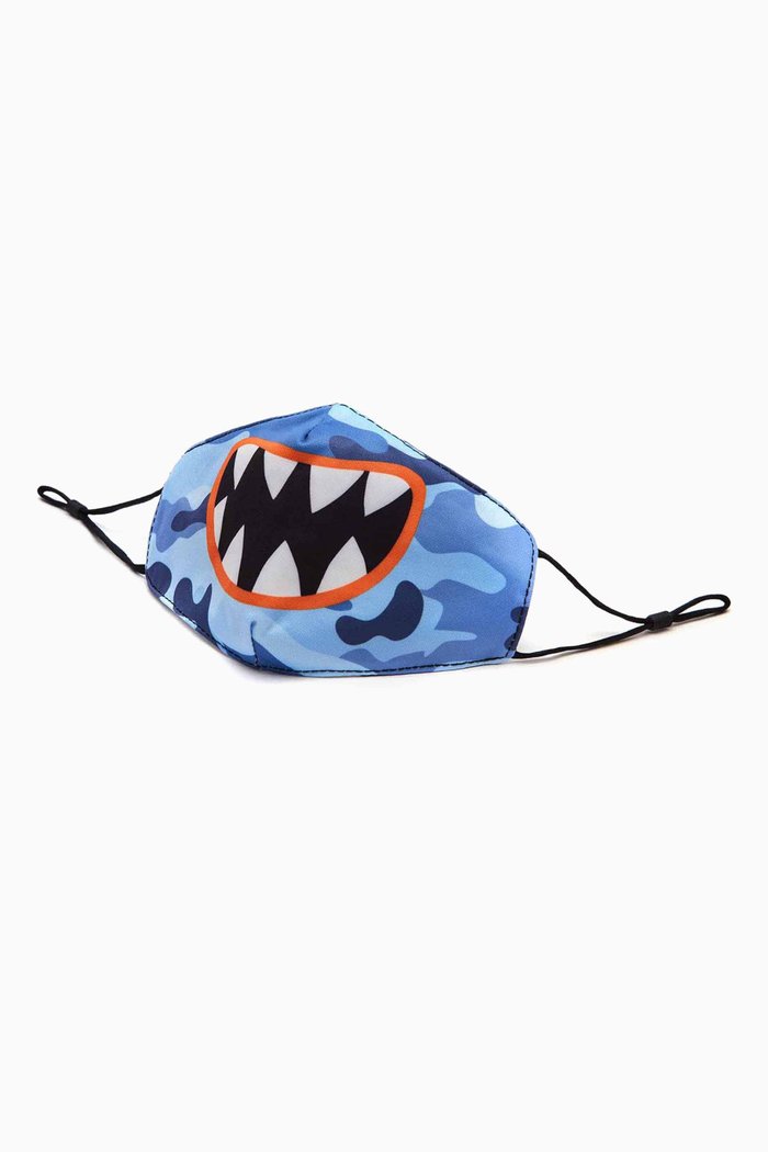 

Monster Camo Face Mask, Blue