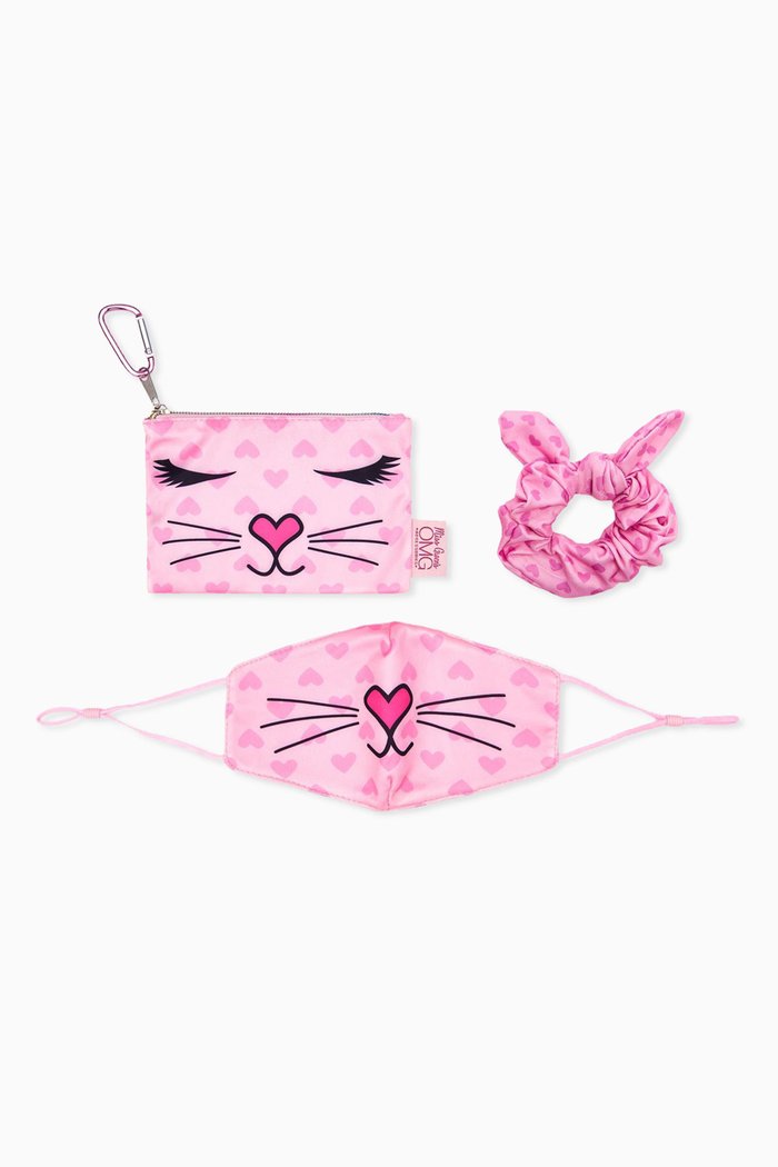 

Miss Bella Kitty Heart Set, Set of 3, Pink