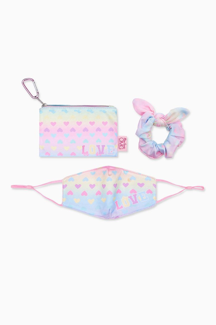 

Love Ombre Hearts Print Set, Set of 3, Pink
