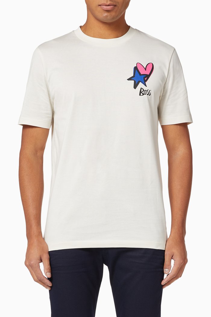 

Tiburt 211 Motif Jersey T-Shirt, White