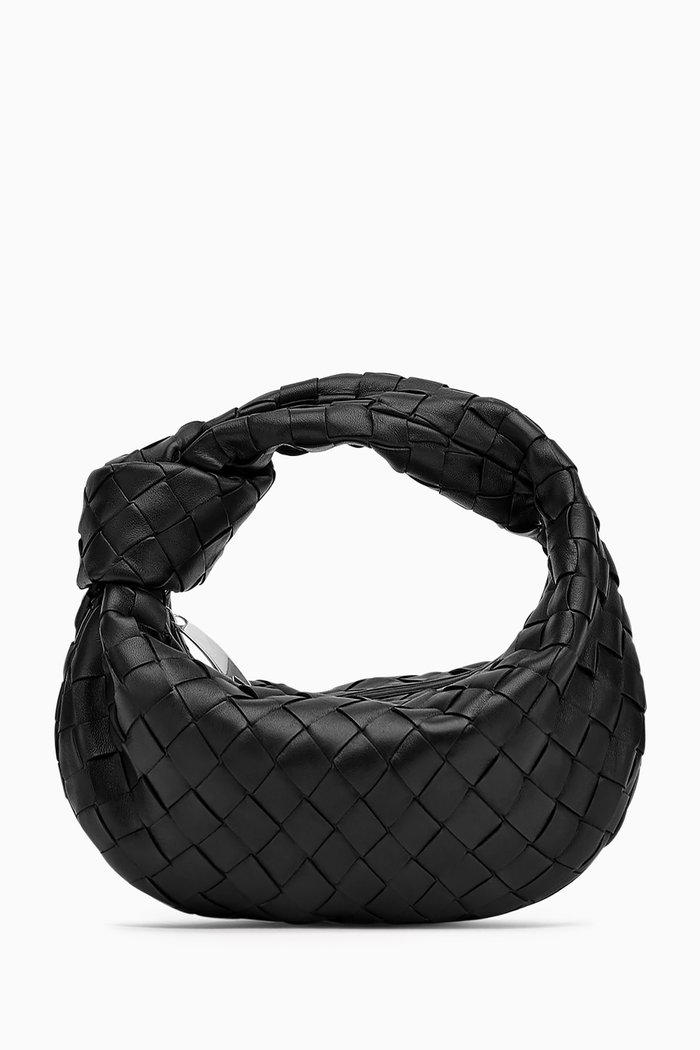 Mini BV Jodie Bag in Intrecciato Nappa, Black