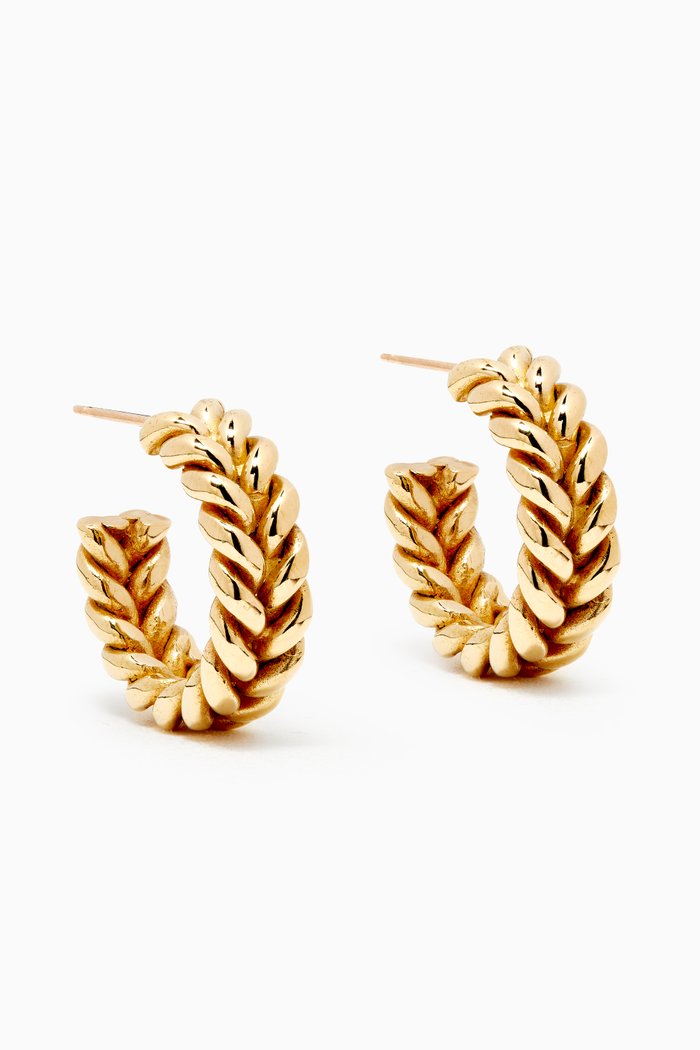 

Grana Hoop Earrings, Gold