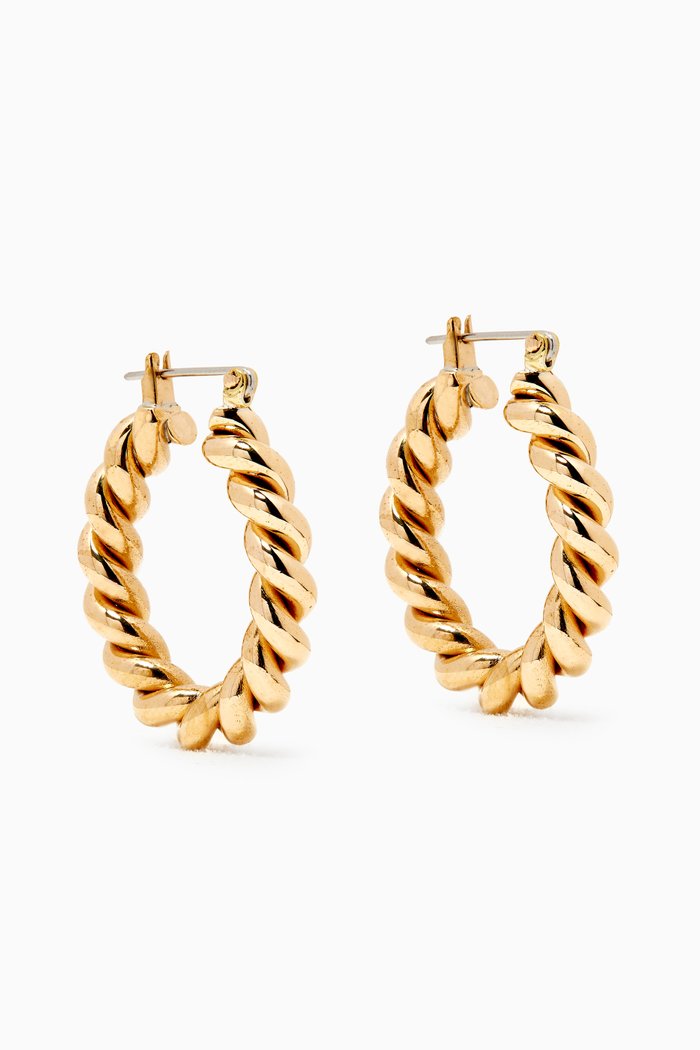 

Cara Hoop Earrings, Gold
