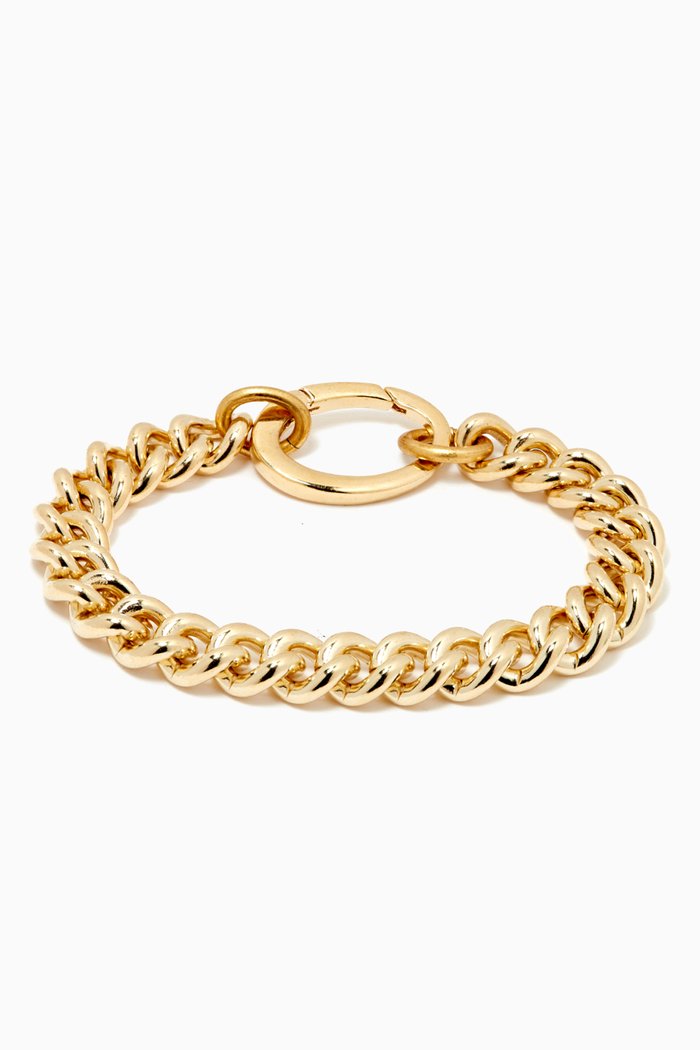 

Presa Curb Chain Bracelet in 14kt Gold Plating