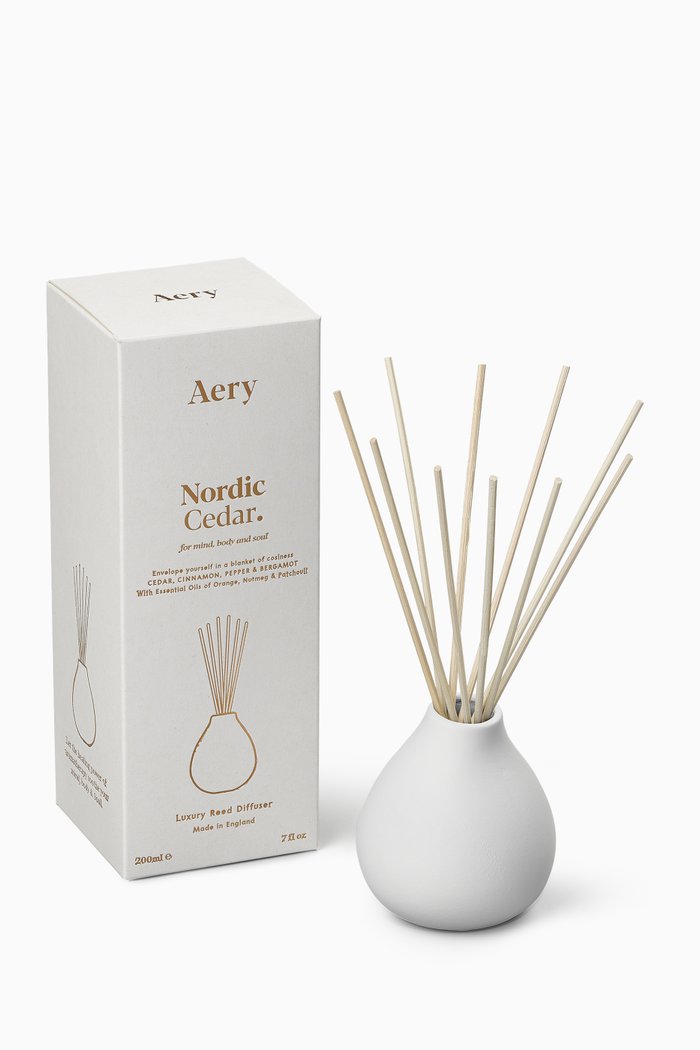 

Nordic Cedar Reed Diffuser, 200ml, White