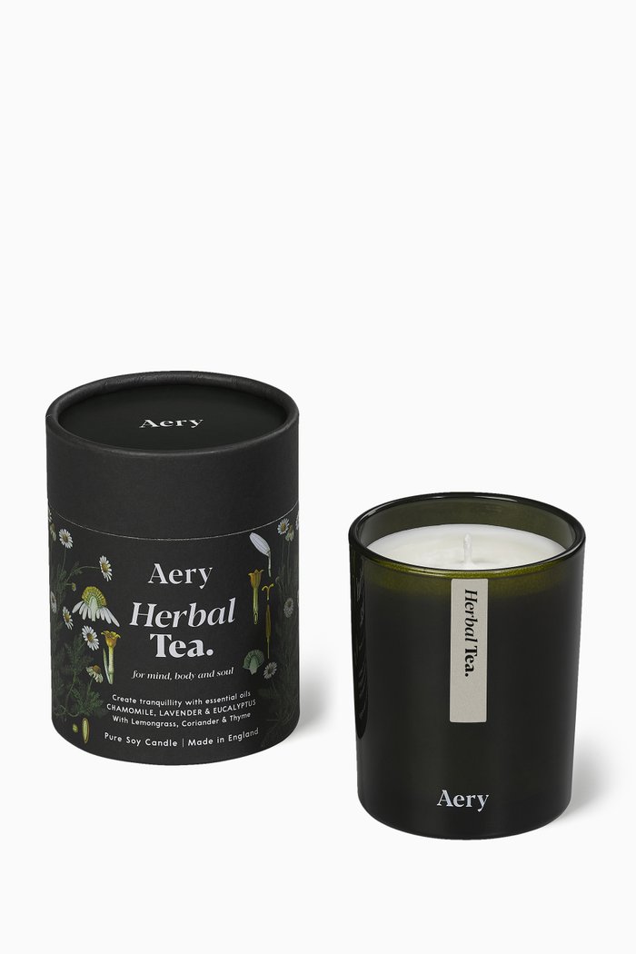 

Herbal Tea Candle, 200g, Black