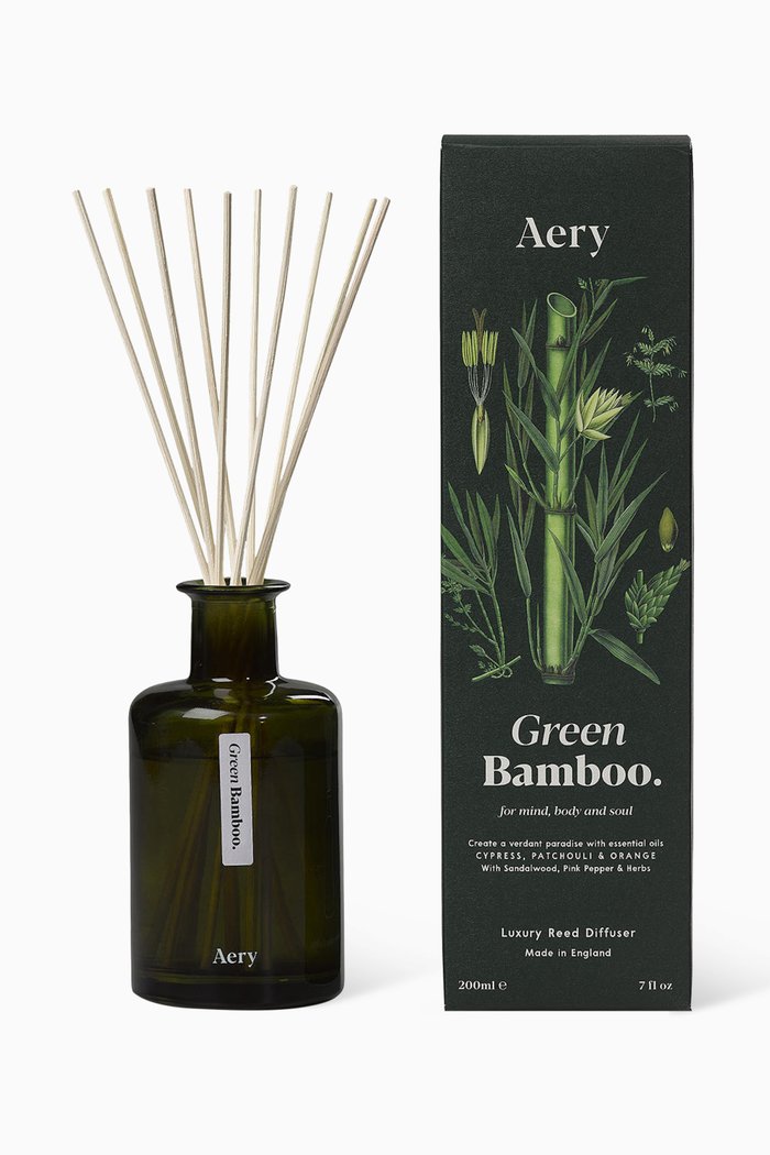 

Green Bamboo Reed Diffuser, 200ml, Multicolour