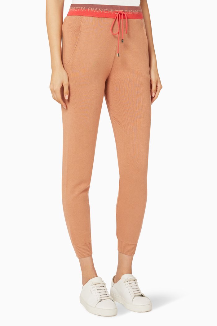 

Logo Knit Sweatpants, Pink