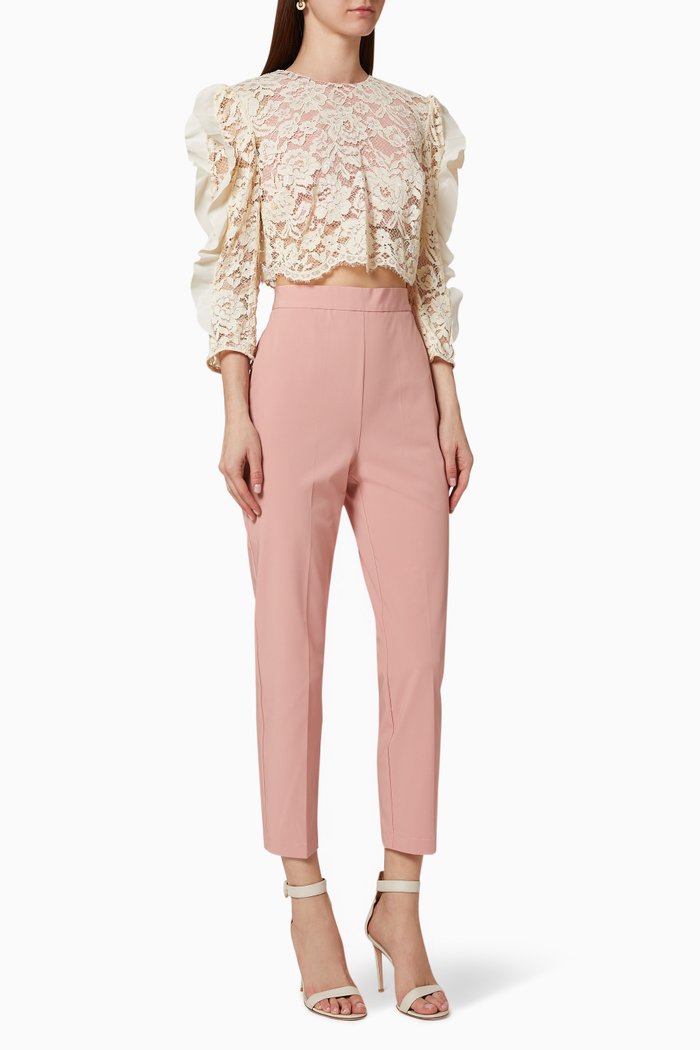 

Rebrodé Lace Crêpe Jumpsuit, Multicolour