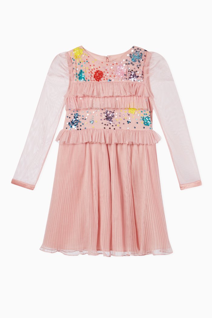 

Luna Pleated Dress, Pink